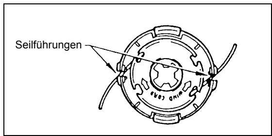 MAKITA DBC260L - Ersetzen des Nylonseils - 8