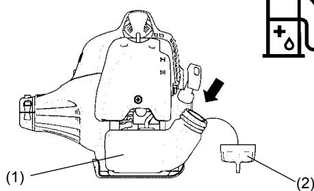 MAKITA DBC260L - Stockage du mélange - 9