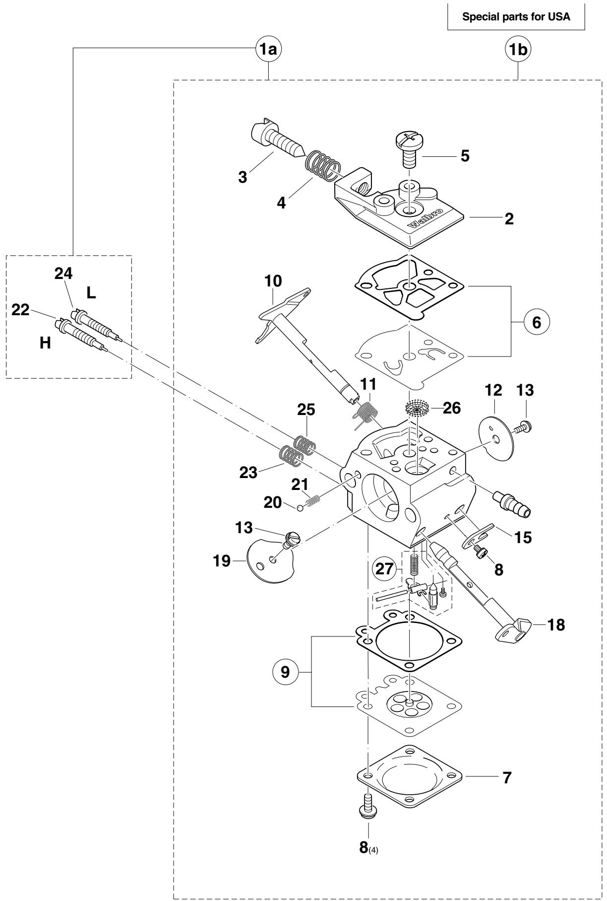 MAKITA DBC4500 - Liste de pièces détachées - 1