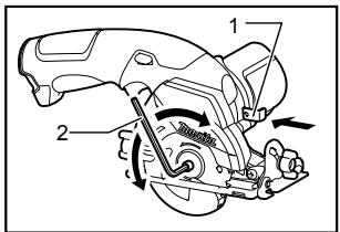 MAKITA SH01 - Removing or installing saw blade - 1