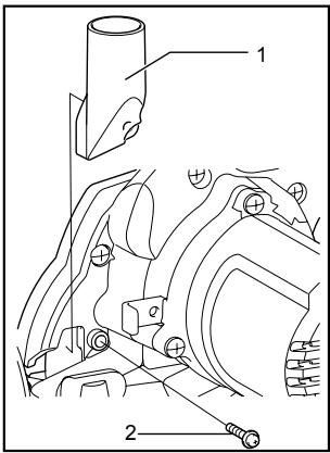 MAKITA SH01 - Raccordement à un aspirateur - 1