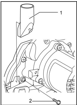 MAKITA SH01 - Conexión de un aspirador - 1