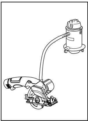 MAKITA SH01 - Conexión de un aspirador - 2