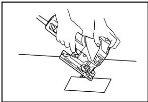 MAKITA 4351T - B) Plunge cutting: - 1
