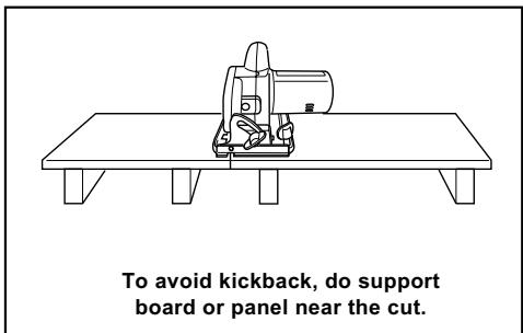 MAKITA HS300D - Causes and Operator Prevention of Kickback: - 1