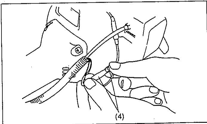 MAKITA RBC350 - Ensemblaje del cable de la mariposa de gases y el cable de encendido - 9
