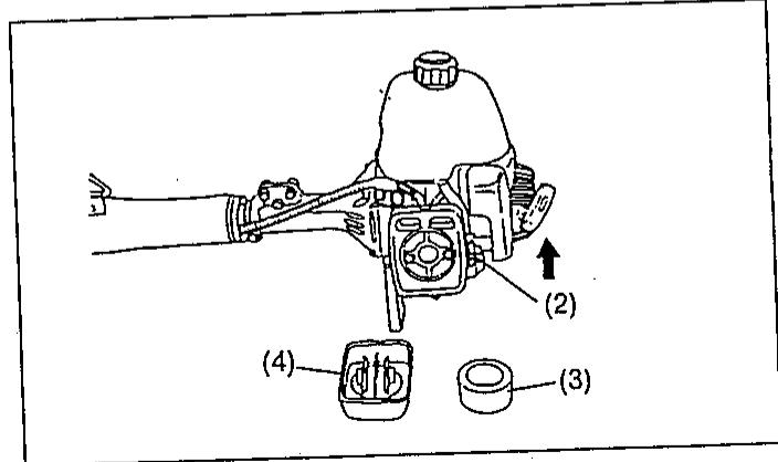 MAKITA RBC350 - Limpieza del filtró de aire - 2