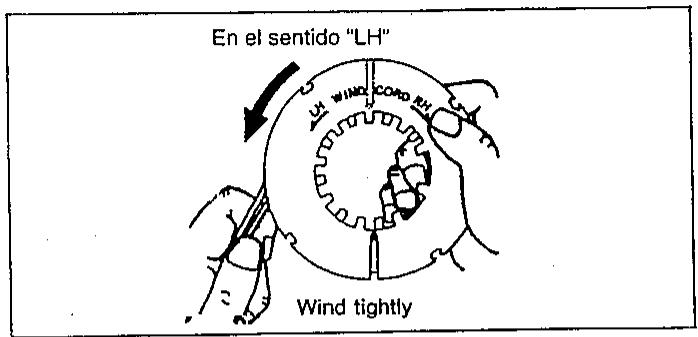 MAKITA RBC350 - Reemplazo del cordón de nilon - 6