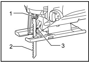 MAKITA 4326 - Instalación o extracción de la hoja de sierra. - 2