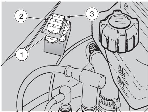 APRILIA RS 125 - Remplacement des fusibles - 2