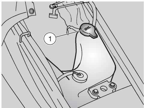 APRILIA RS 125 - Reservoir d'huilde melange - 2