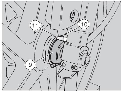 APRILIA RS 125 - Couple de serrage de la vis (4): 80 nm (8 kgm) - 1