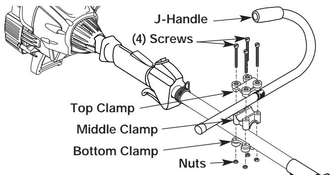 MTD 41ADY90C401 - Installing and Adjusting the J-handle - 1