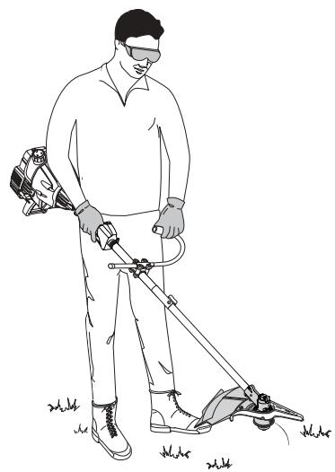 MTD 41ADY90C401 - Holding the Trimmer - 2