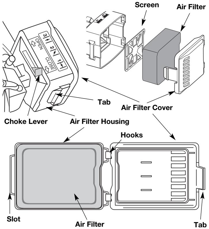 MTD TB144 - Cleaning the Air Filter - 2
