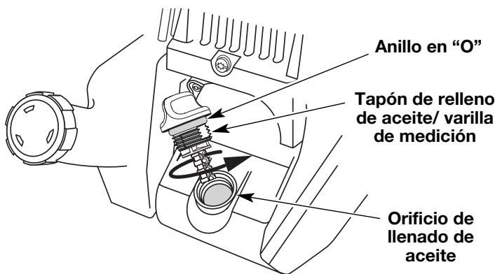 MTD TB144 - CARGA E ACEITE EN EL CARTER DEL CIGUENAL: USO INICIAL - 3