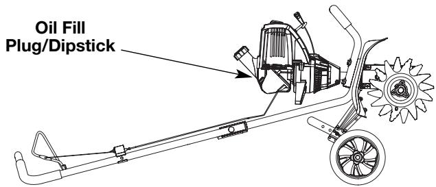 MTD TB144 - ADDING OIL TO CRANKCASE: INITIAL USE - 2