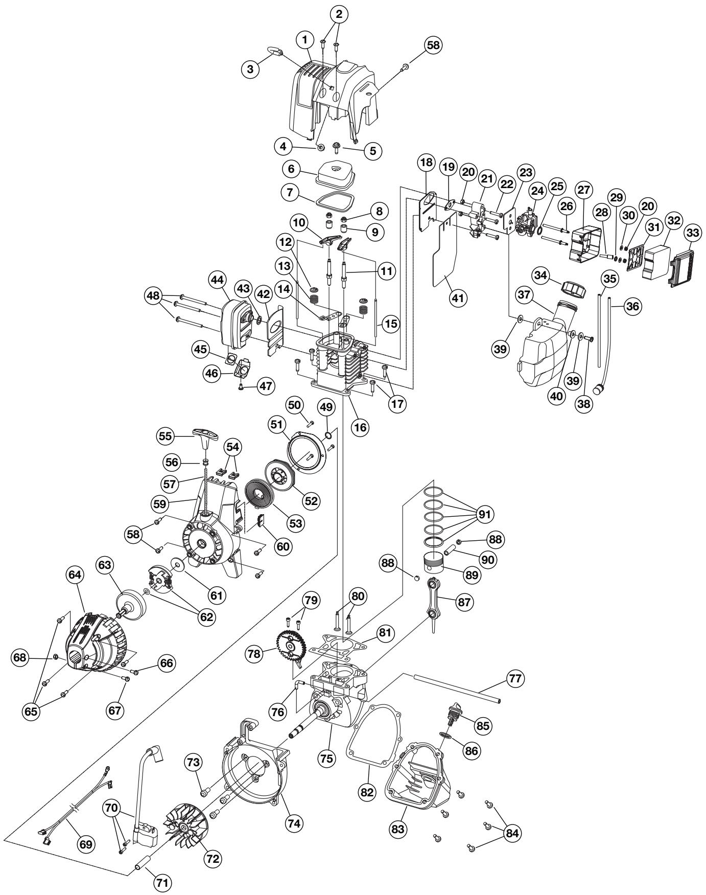 MTD TB144 - 4-CYCLE GAS CULTIVATOR - 1