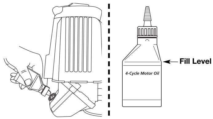 MTD TB144 - CHANGING THE OIL - 3