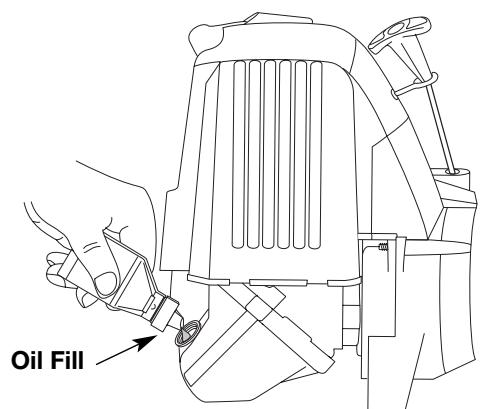 MTD TB144 - ADDING OIL TO CRANKCASE: INITIAL USE - 4
