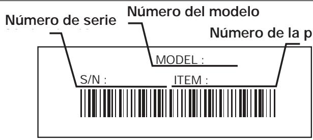 MTD TB24HTB - UBICACION DEL NUMERO DEL MODELO - 1
