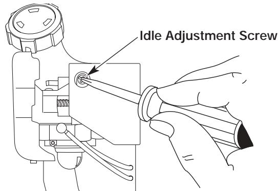 MTD TB475SS - Adjust Idle Speed Screw - 2