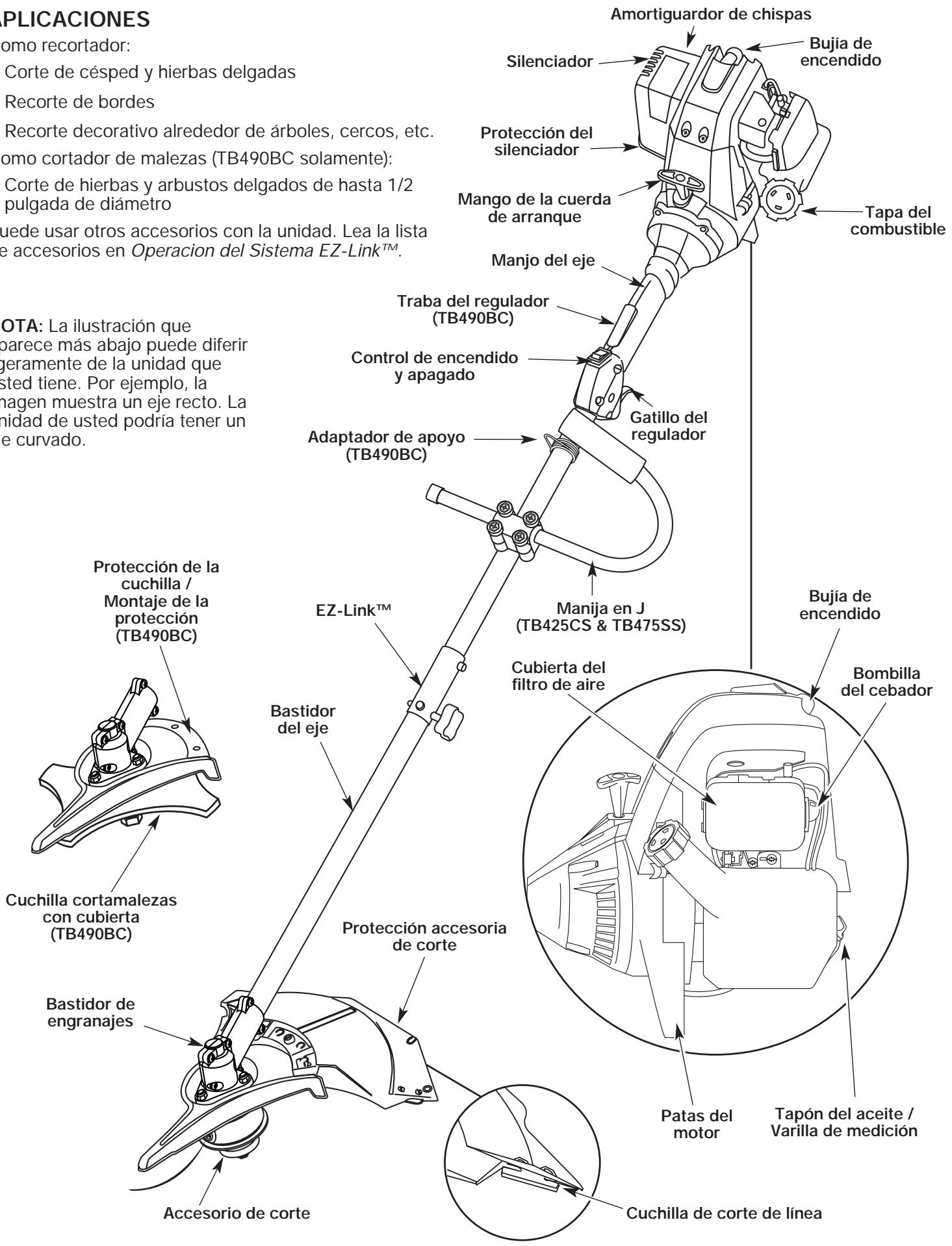 MTD TB475SS - APLICACIONES - 1