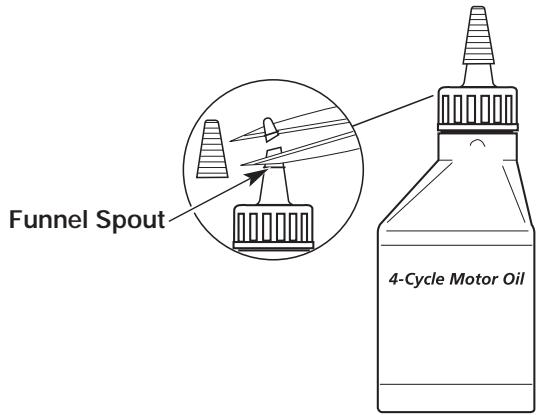 MTD TB475SS - ADDING OIL TO CRANKCASE: INITIAL USE - 1