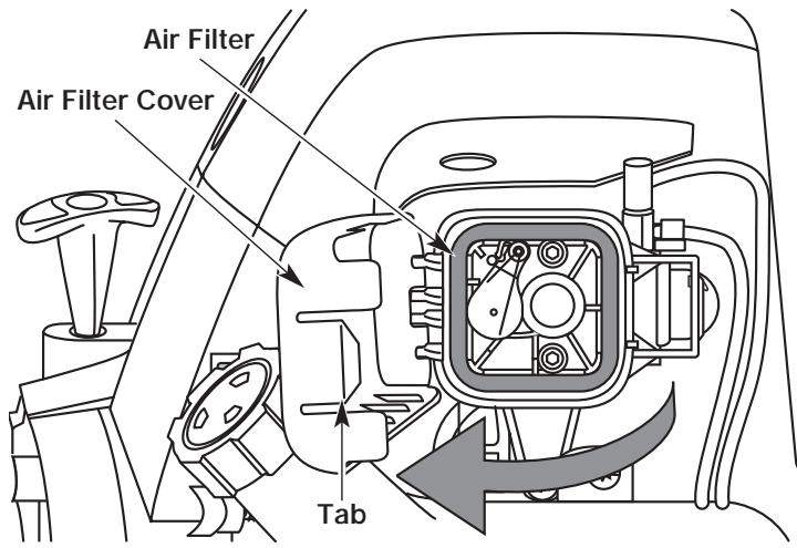 MTD TB475SS - Cleaning the Air Filter - 2