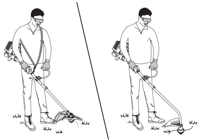 MTD TB475SS - HOLDING THE TRIMMER - 2