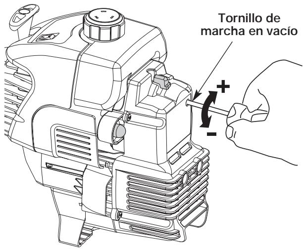 MTD Y765 - Ajuste del tornillo de marcha lenta - 2