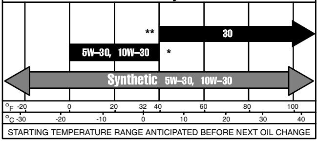MTD 350000 - TYPE OF OIL TO USE - 3