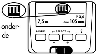 METZ MECABLITZ 50 AF-1 DIGITAL - Aanduiding van de flitsfunctie - 1