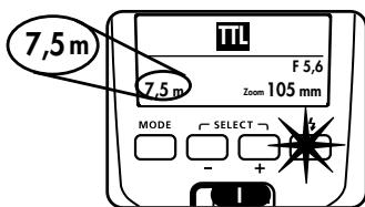 METZ MECABLITZ 50 AF-1 DIGITAL - Range display - 1
