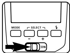 METZ MECABLITZ 50 AF-1 DIGITAL - Mise en marche et coupure du flash - 1