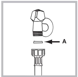 HOTPOINT-ARISTON AQUALTIS AQGMD 149 - Connecting the water inlet hose - 2