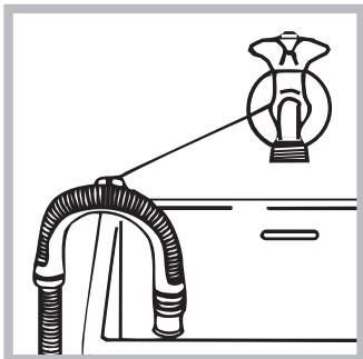 HOTPOINT-ARISTON AQUALTIS AQGMD 149 - Anschluss des Ablaufschlauches - 2