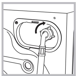 HOTPOINT-ARISTON AVSF 129 - Connecting the water inlet hose - 2