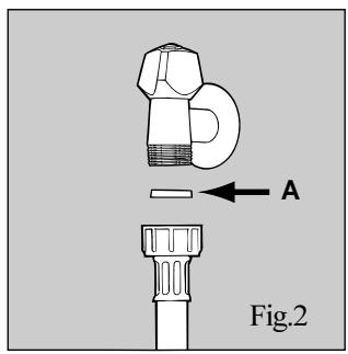 HOTPOINT-ARISTON LD 87 - Raccordement à la prise d'eau froide. - 2