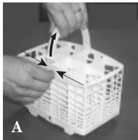 HOTPOINT-ARISTON LD 87 - How to adjust the top rack. - 10