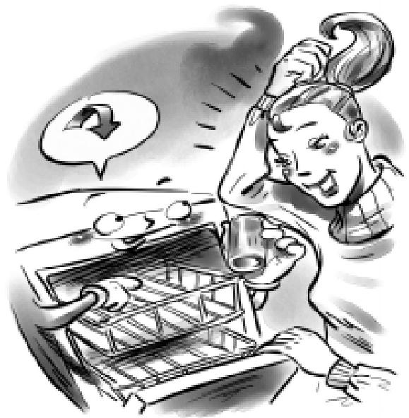 HOTPOINT-ARISTON LD 87 - How to adjust the top rack. - 3