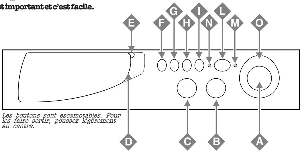 HOTPOINT-ARISTON MARGHERITA - Bouton programmes et département différé - 3