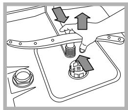 HOTPOINT-ARISTON LDF 12314,  LDF12314EEU - Reinigen van de sproeiarmen - 2