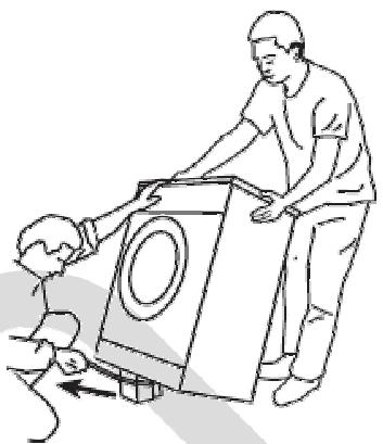 LISTO LAVE-LINGE LF 605-2 - Retirer les cales de transport - 1