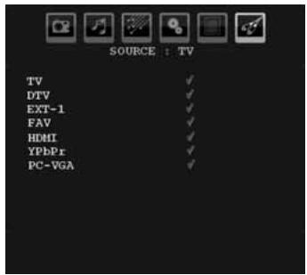 LISTO TELEVISEUR LCD 19LCDTNT-953 - Sélection d'entrée - 1