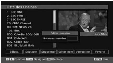 LISTO TELEVISEUR LCD 19LCDTNT-953 - Déplacer les chaînes dans la liste des chaînes - 1