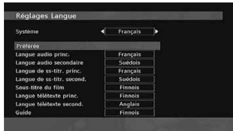 LISTO TELEVISEUR LCD 19LCDTNT-953 - Paramètres linguistiques - 1