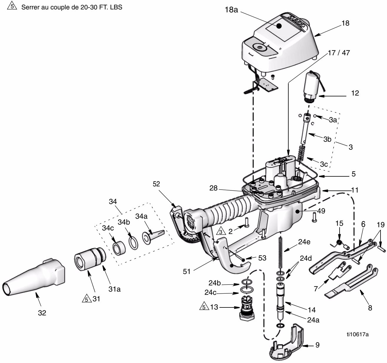 GRACO SDM15 - Pièces de compteurs préreglés SDP5 & SDP15 - 3