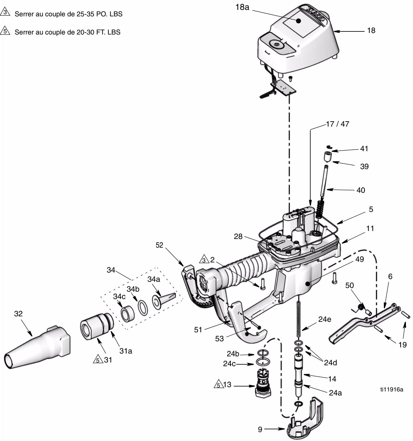 GRACO SDM15 - Pièces de compteurs manuels SDM5 & SDM15 - 1