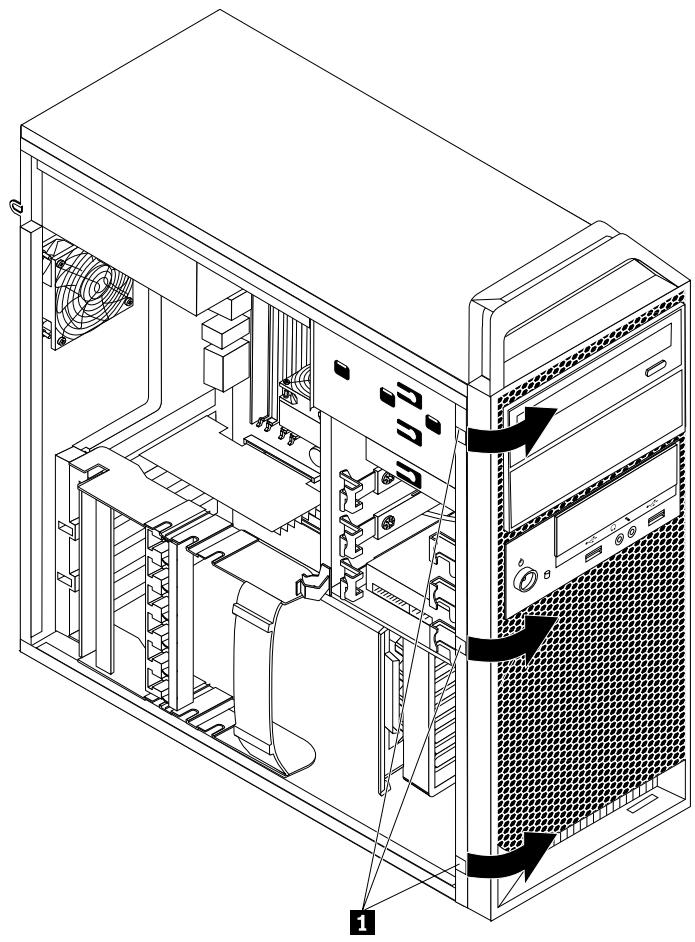 LENOVO THINKSTATION S30 (RFCB7FR) - Retrait et réinstallation du panneau frontal - 1